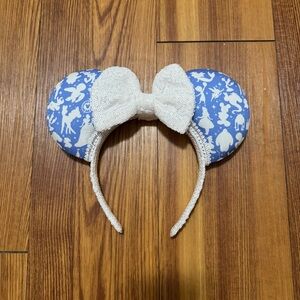 Blue & White Minnie Ears